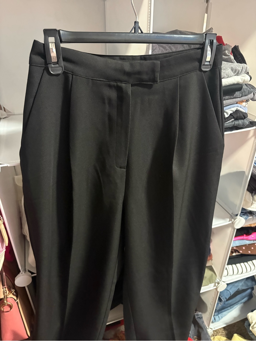 Classic Black Tailored Dress Pants